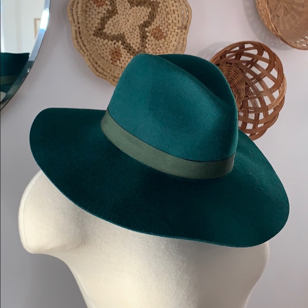 Floppy Brim Green Hat- Adjustable